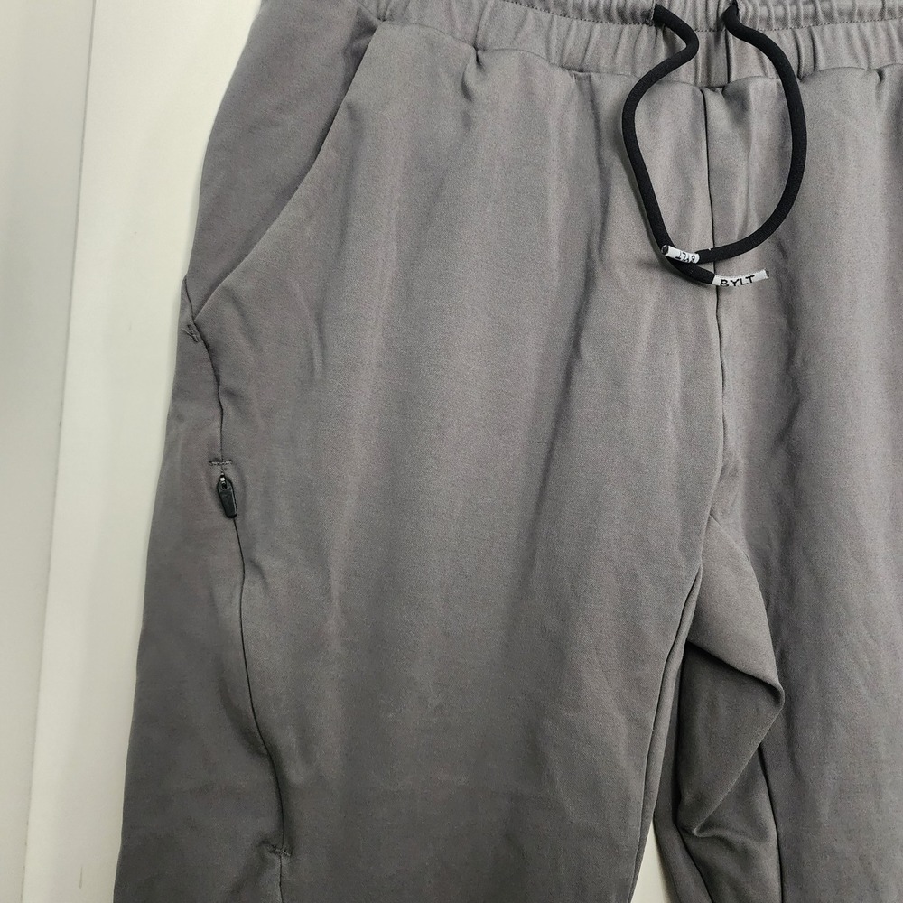 BYLT Active Jogger Mens Medium Gray Excellent Tapered Stretch Performance Pants - Picture 6 of 9